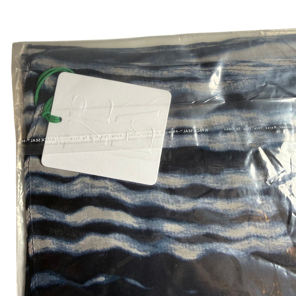 Vela Leppi Mini Hijab Scarf NWT Navy Blue Black Modal Patterned Print New - Picture 5 of 7